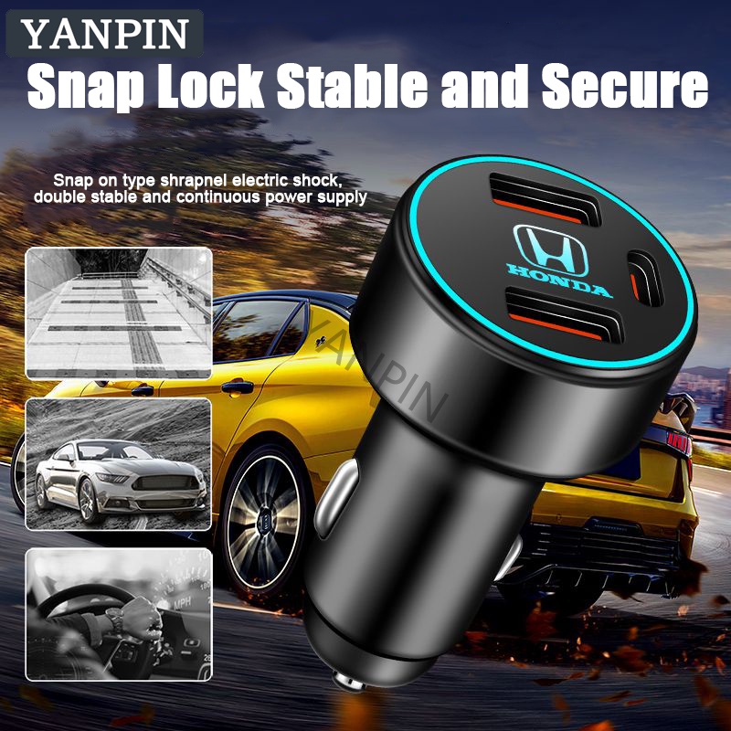 Bộ sạc ô tô Honda 120W Sạc siêu nhanh City Vezel Stream Fit Freed Civic CRV Accord Jazz HRV CRZ