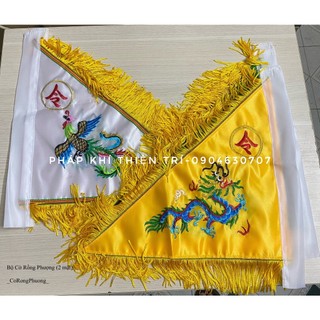 BỘ CỜ ĐẠO GIÁO (sản phẩm gồm lá cờ + đế cờ)