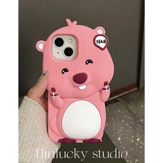 Dễ Thương Ốp Điện Thoại Silicon Mềm Chống Sốc Hình Bánh Quy Màu Hồng Cho iphone15 14 13 12 11 pro max ixr