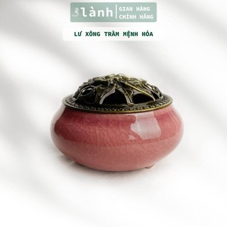 Lư Xông Nụ Trầm Hương 3 Lành Bằng Sứ Cao Cấp Cao Màu Phong Thủy Trang Trí Bàn Thờ Dâng Hương
