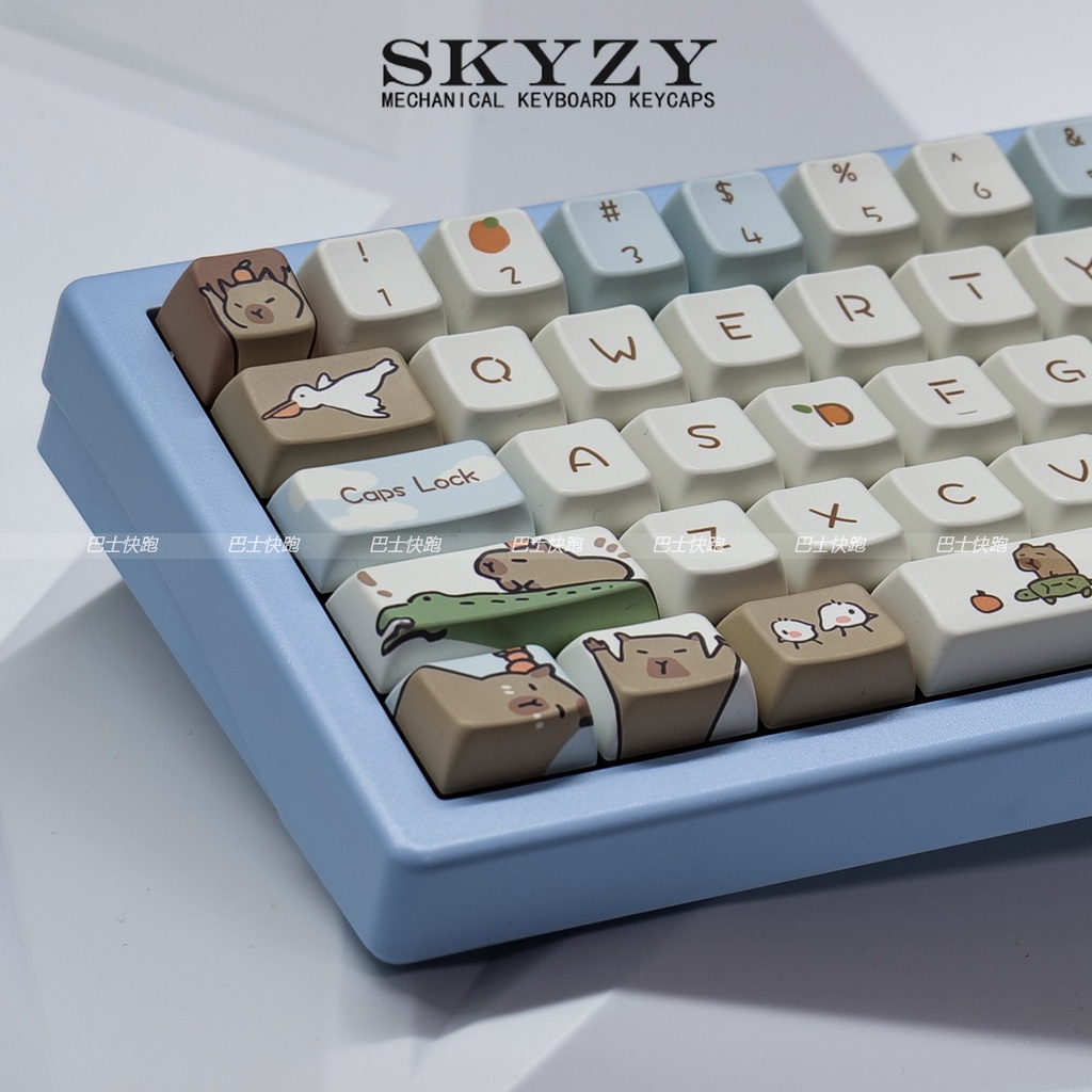 Capybara Keycaps MDA Profile hoạt hình dễ thương PBT Dye Sub Bàn Phím ...