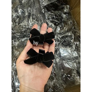Set 2 kẹp tóc nơ xinh bằng vải Nhung