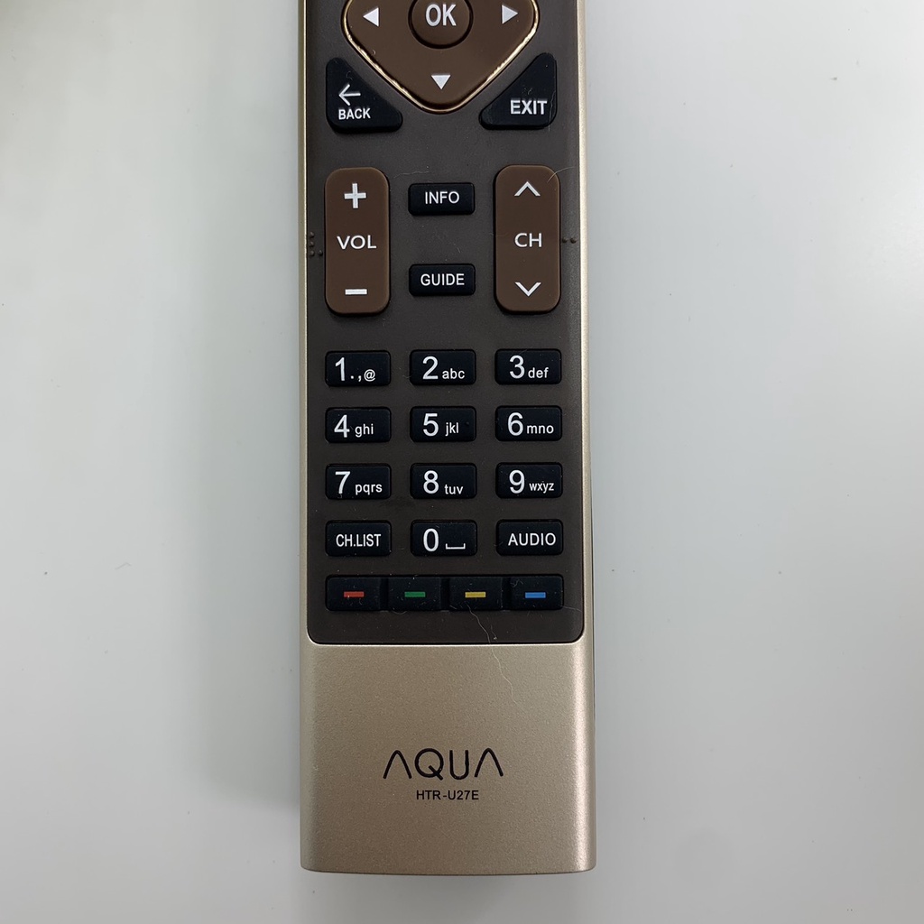 Điều khiển remote từ xa dùng cho tivi aqua HTR-U27E có giọng nói hàng chính hãng - tặng pin