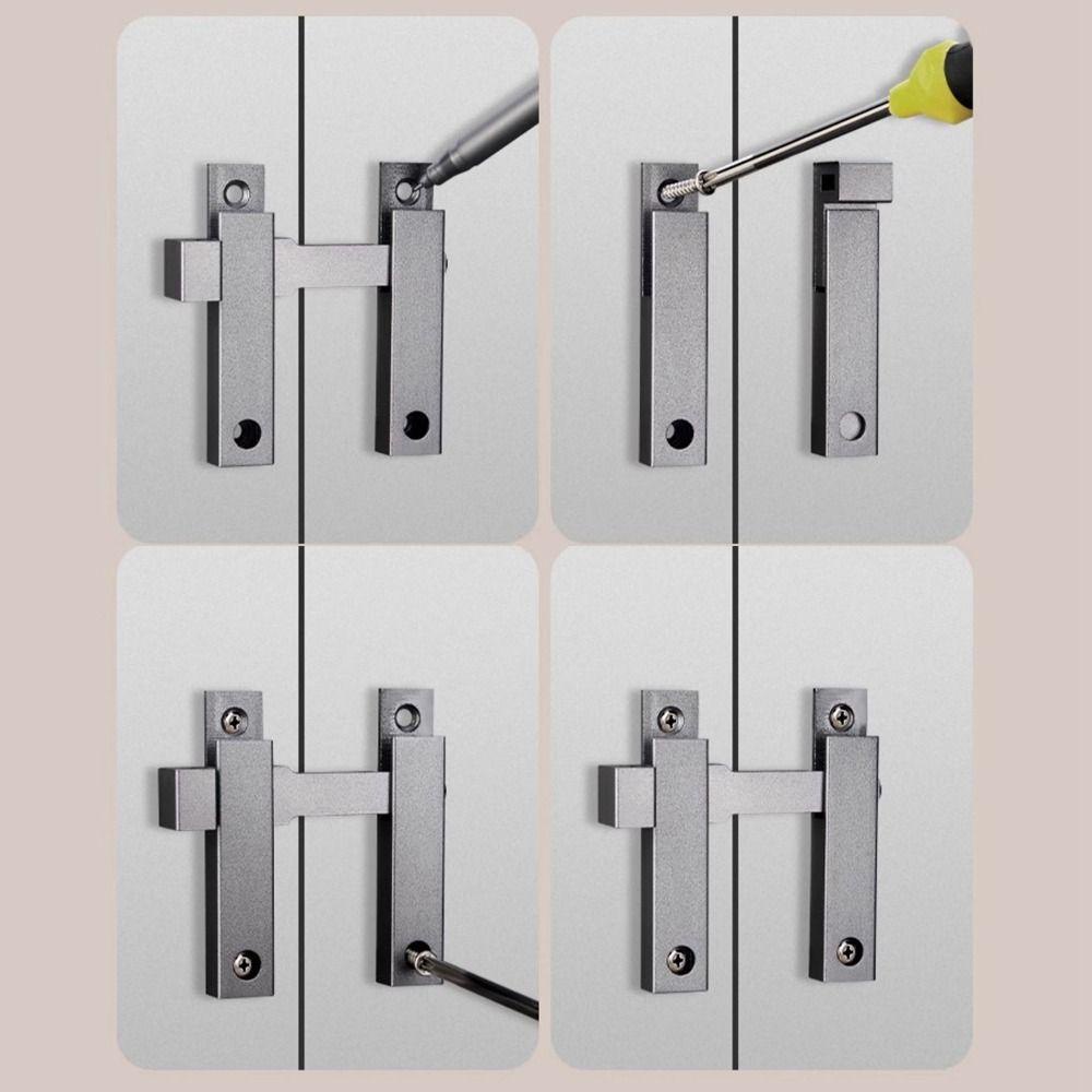 Chốt cửa YOLOGO đa chức năng 180 độ, gắn trên bề mặt, chống ăn mòn, không cần đục lỗ/đục lỗ