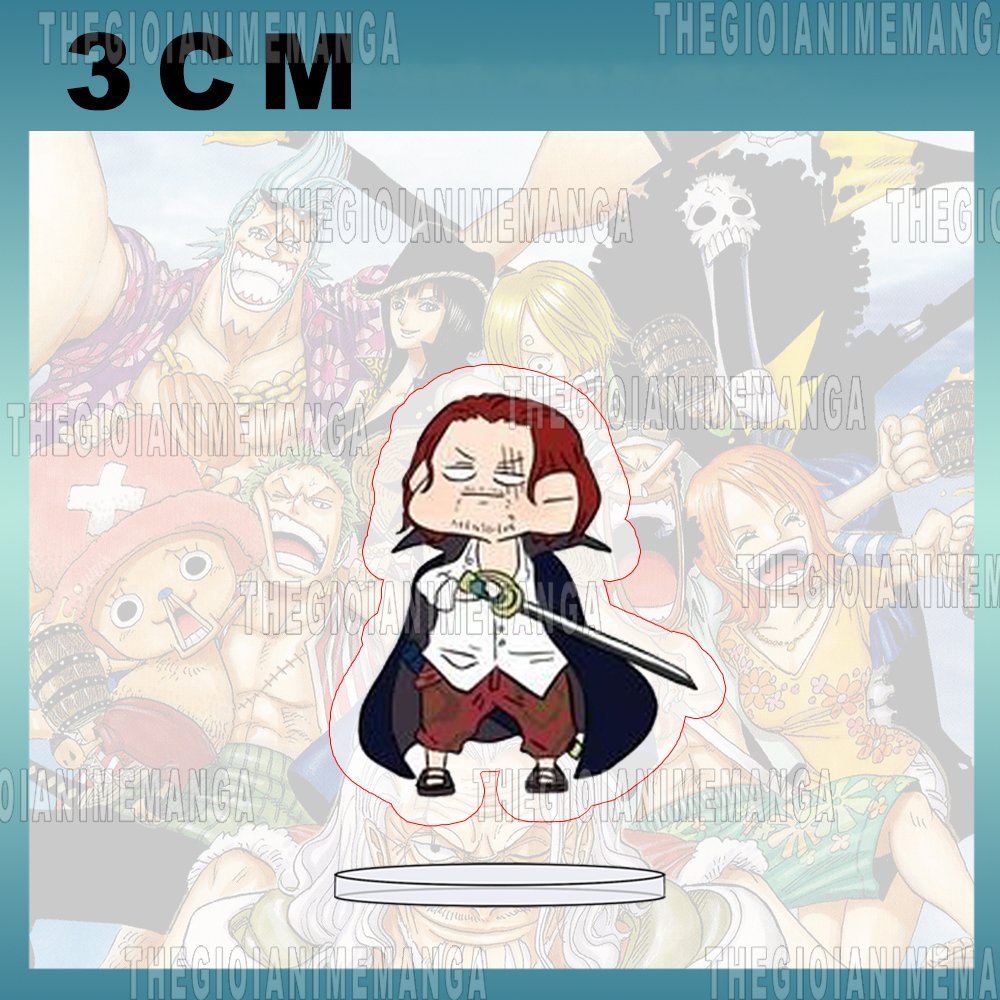 (3CM) Mô hình Standee ONE PIECE ver MẮT TRÒN Đảo hải tặc anime tượng mica acrylic chibi xinh xắn