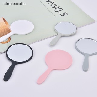 Airspeccutin Gương Trang Điểm Cầm Tay Hình Tròn Có Tay Cầm Tiện Lợi