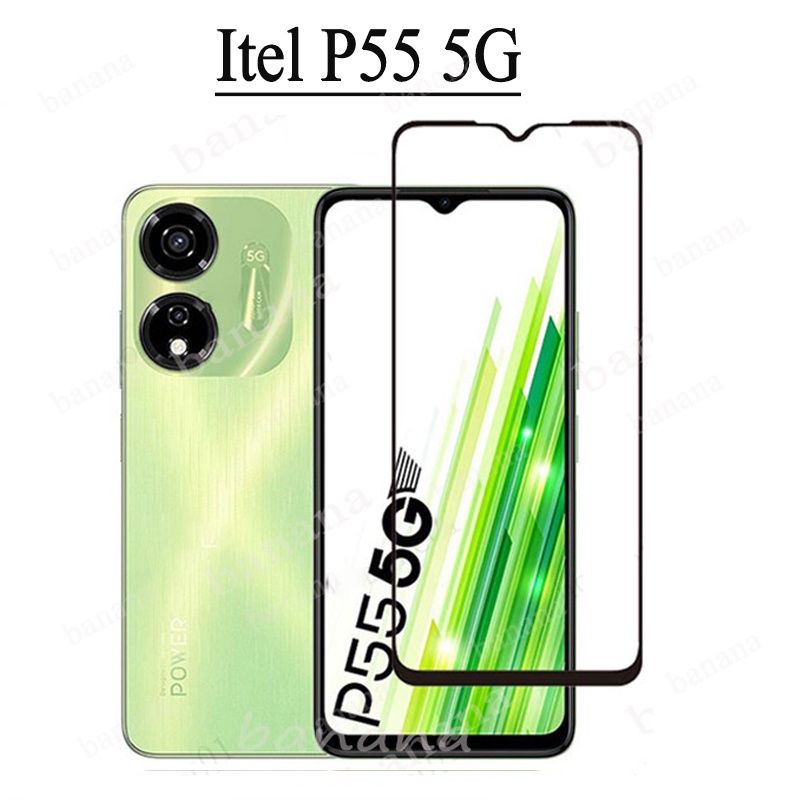 Ốp điện thoại di động chống rơi 3 TRONG 1 Itel P55 cho Itel Power 55 Itel A70 Phim kính cường lực + Phim ống kính