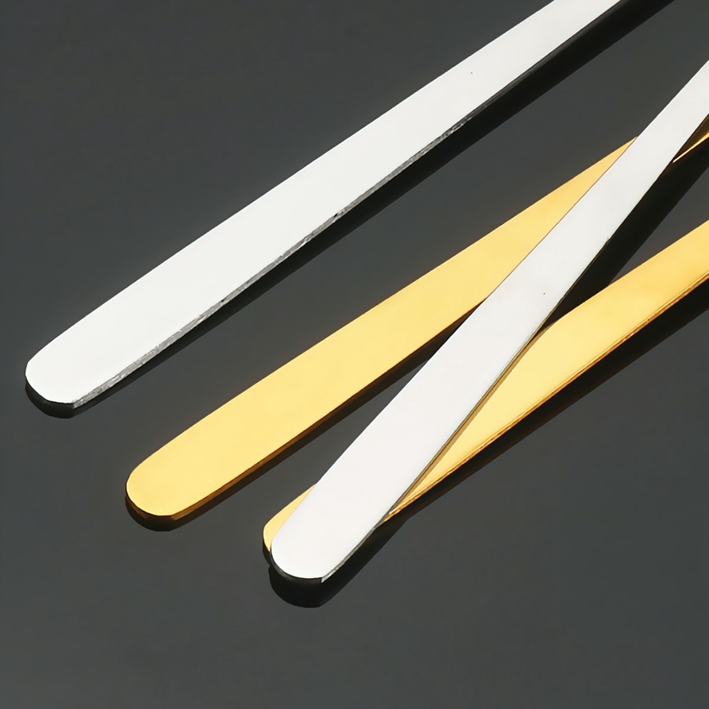 Giá sỉ - Thìa inox pha tra dụng cụ pha chế cà phê mạ vàng muỗng cafe thiết kế sang trọng cán dài 13 - 15 - 17cm - FETA
