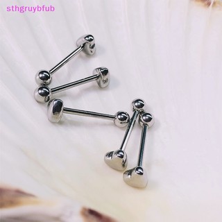 Sthb Khuyên Lưỡi Kim Loại Hình Trái Tim Phong Cách Thập Niên 90 vn