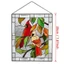 Bảng điều khiển cửa sổ màu CATIYAHA, có dây chuyền Mặt dây chuyền cửa sổ màu Acrylic, Thủ công sáng tạo Handmade phẳng treo bảng điều khiển chim màu Trang trí nhà cửa