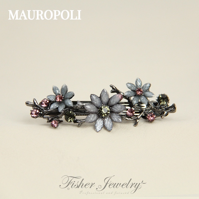 Mauropoli [Hàng Có Sẵn] Kẹp Tóc Hoa Cúc Phong Cách retro Đơn Giản Thời Trang Dễ Phối Đồ Cho Nữ