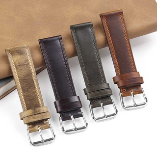 Dây Đeo Đồng Hồ Bằng Da Bò Siêu Mỏng Thay Đổi Màu 18mm 19 20mm 21 22mm Phong Cách Ý