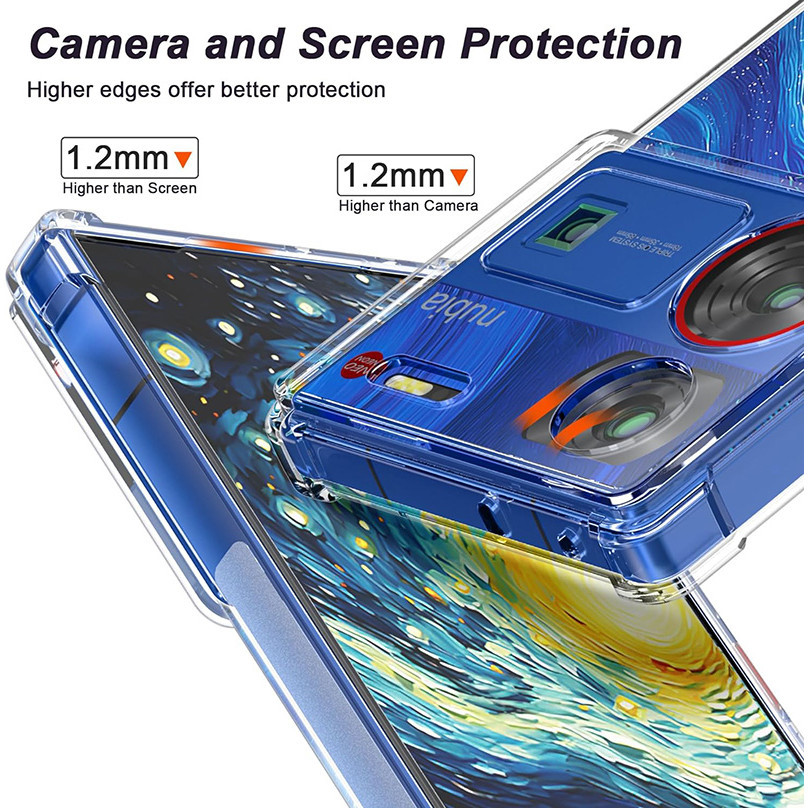 Ốp Điện Thoại Gel TPU Mềm Trong Suốt Chống Sốc Cho ZTE nubia Z60 Ultra / Z50 Ultra / Z50S Pro / Blade V50 Vita 4G