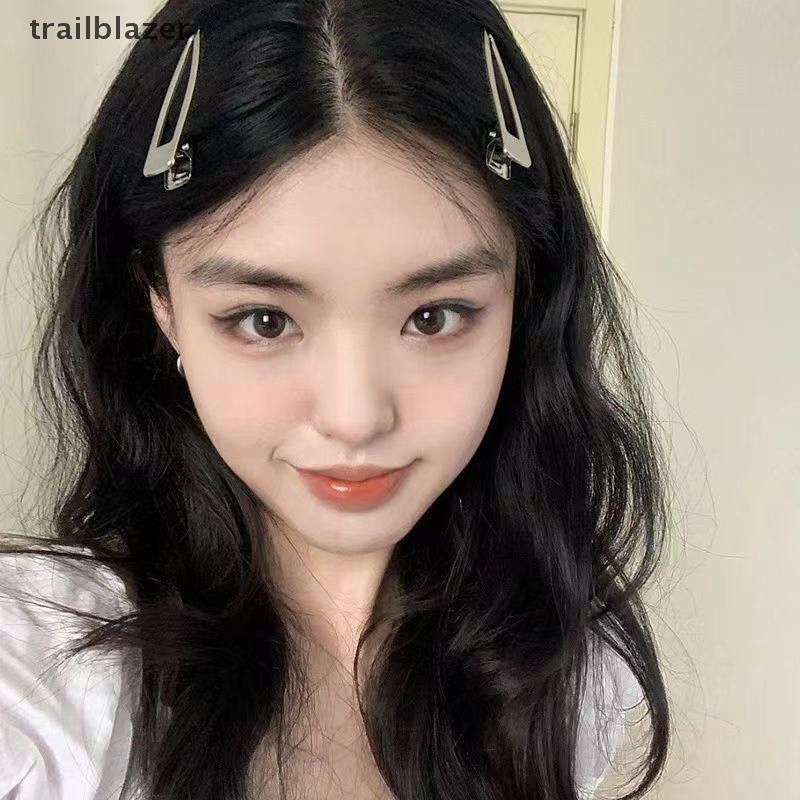 Trailblazer 8 Chiếc Bé Gái Kẹp Tóc Bạc Kim Loại Mỏ Vịt Kẹp Nữ Kẹp Tóc Bên Nổ Nữ Nữ Barrettes Phụ Kiện Tóc Mới