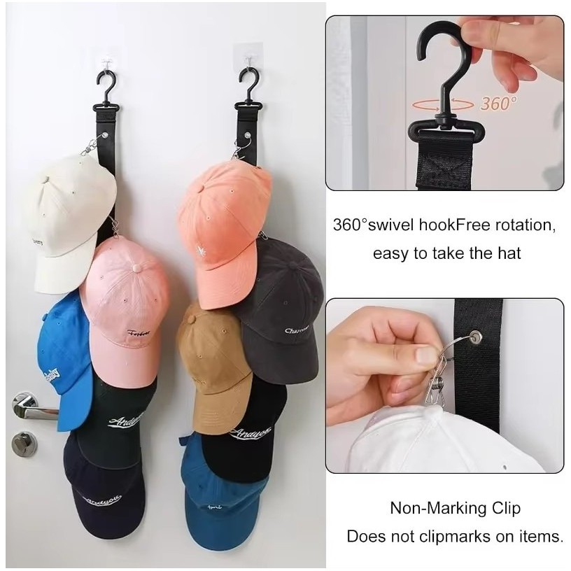 2 Chiếc Mũ Đa Năng Móc Tủ Quần Áo Lưu Trữ DIY Móc Treo Tất Túi Đồ Chơi Bộ Sưu Tập Dụng Cụ 8 Kẹp Treo Tủ Quần Áo Tổ Chức Đồ Dùng Bảo Quản Gia Đình