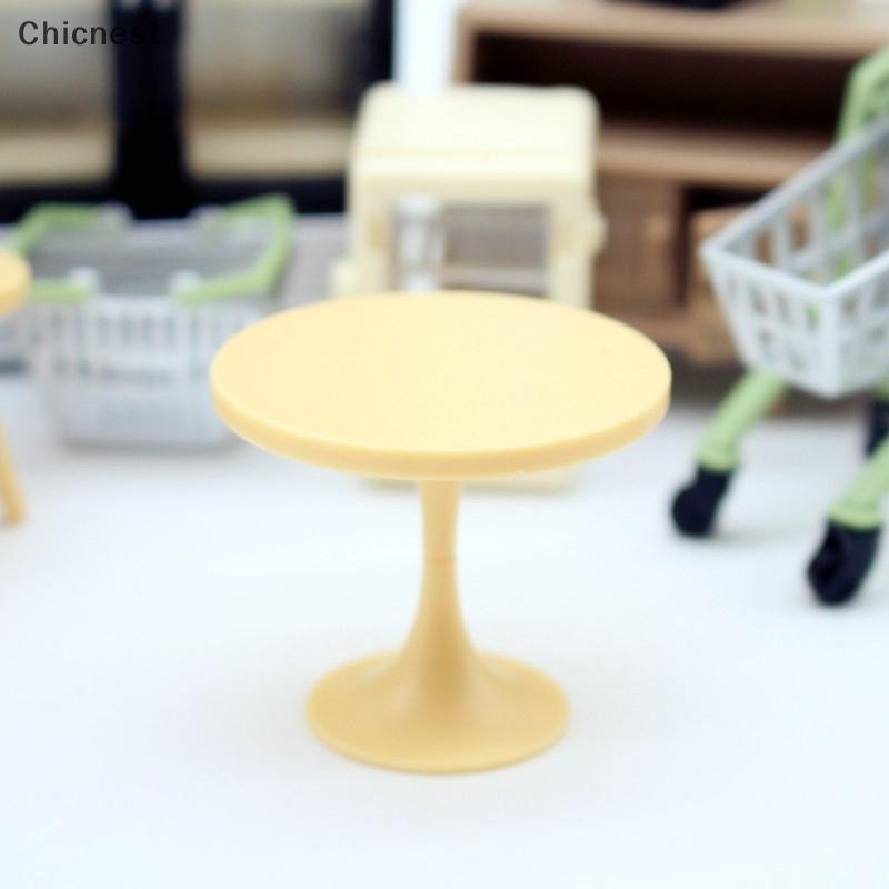 [Chc] Nhà búp bê DIY Bàn tròn Micro Scene Model Phòng ngủ Đồ chơi gia đình Búp bê Cô gái Quà tặng Nhà búp bê Phụ kiện nội thất thu nhỏ [VN]