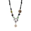 BTF Handmade Gốm Giọt Nước Choker Bohemian Phong Cách Dân Tộc Vòng Cổ Hạt Gốm