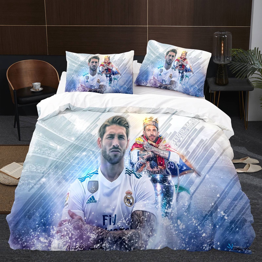 PS1 Cristiano Ronaldo Bộ Chăn Ga Gối Chăn Ga Gối Nhà Phòng Ngủ Phù Hợp Với SP1
