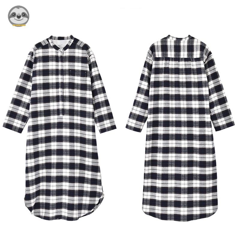 Váy Ngủ flannel / Đầm Bầu Hai Mặt Phong Cách muji Nhật Bản