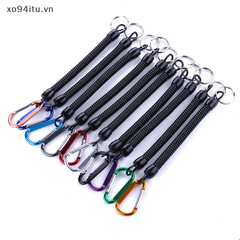 Xoitu 1 Dây Lò Xo Co Giãn Chống Thất Lạc Có Thể Thu Gọn Dùng Để Câu Cá / Cắm Trại / Leo Núi