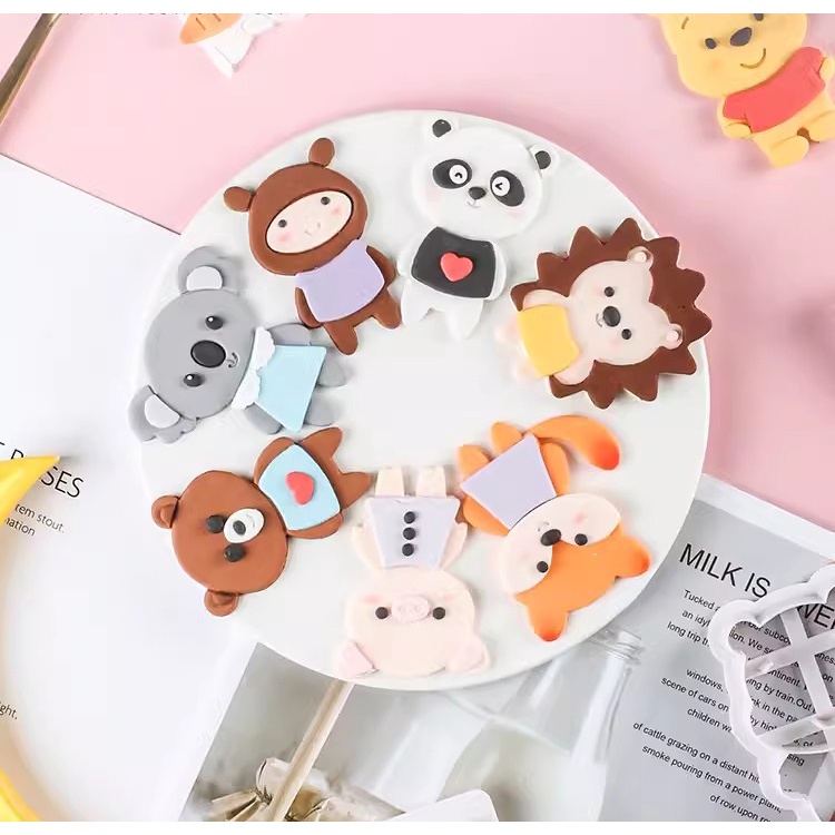 Hoạt Hình Khuôn Nhấn Cắt Bánh Quy Hình Động Vật