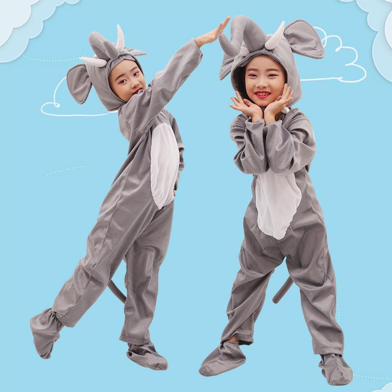 💕Chỗ💕 Quần Áo Trẻ Em Động Vật Múa Trang Phục Quần Áo Cho Bé Gái 3 Đến 14 Tuổi Voi Trang Phục Mới Lạ Halloween Giáng Sinh