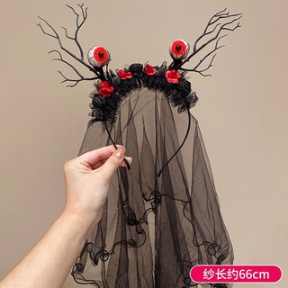 1 Băng Đô Phát Sáng Trong Bóng Tối Hóa Trang Cô Dâu Ma Cho Bé Gái