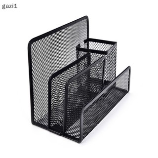 1 Giá Đỡ Tài Liệu Giấy Tờ / Tài Liệu Để Bàn Dạng Lưới Màu Đen In Chữ Gzi1