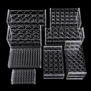 Giá Đỡ Ống Nghiệm 8 10 12 18 24 40 48 96 Lỗ Bằng Nhựa Trong Suốt