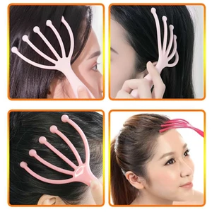 Dụng Cụ Mát Xa Đầu 5 Ngón, Cây Massage Đầu 5 Nhánh Bóng Thép Tiện Lợi