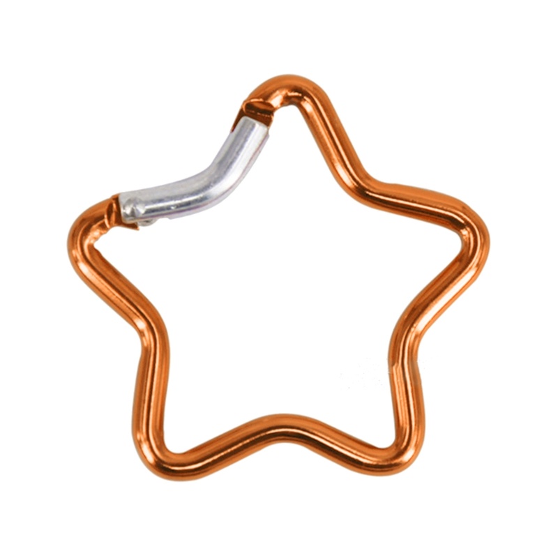 Fol Carabiner Kẹp Hình Ngôi Sao từ Hợp Kim Nhôm, Móc Khóa Hạng Nặng
