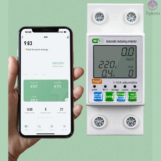 WiFi Intelligent Electric Meter with LCD Display and Mobilephone APP Control for Power Meter