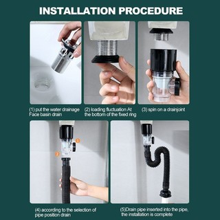 Com * Dụng cụ thoát nước chậu rửa chống côn trùng Odour Dụng cụ xả rác tiện lợi