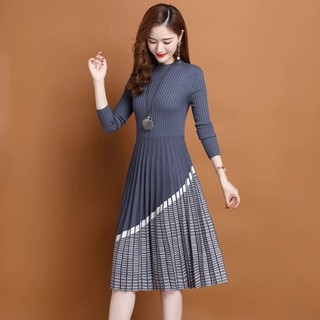 Áo sweater Dệt Kim Dáng Ôm Thời Trang Thu Đông Cho Nữ Ốp