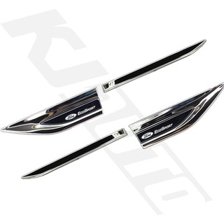 FENDER Ford Miếng Dán logo 3d Bằng Inox Trang Trí Cửa Xe Hơi ecosport g1 bv226 2003-2011 g2 b515 2012-up