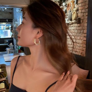 Bông Tai Đính Pha Lê Sang Trọng Phong Cách Pháp Thời Trang