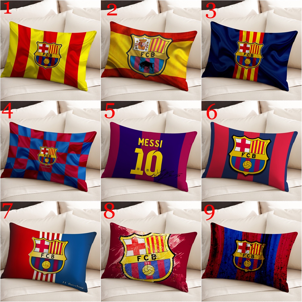 Futbol club Vỏ Gối polyester Hình Chữ Nhật Một Mặt In Họa Tiết Trang Trí Nhà Cửa (Không Kèm Lõi)