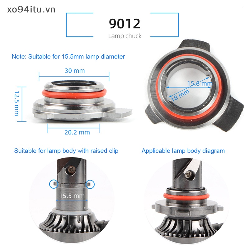 XOITU Cho V7-9005 / 9006 / 9012 / H11 / H7 / H4 / H3 / H1 Kẹp Giữ Đèn LED Ô Tô Đèn Pha Bóng Đèn Đế Adapter Ổ Cắm Giá Đỡ VN