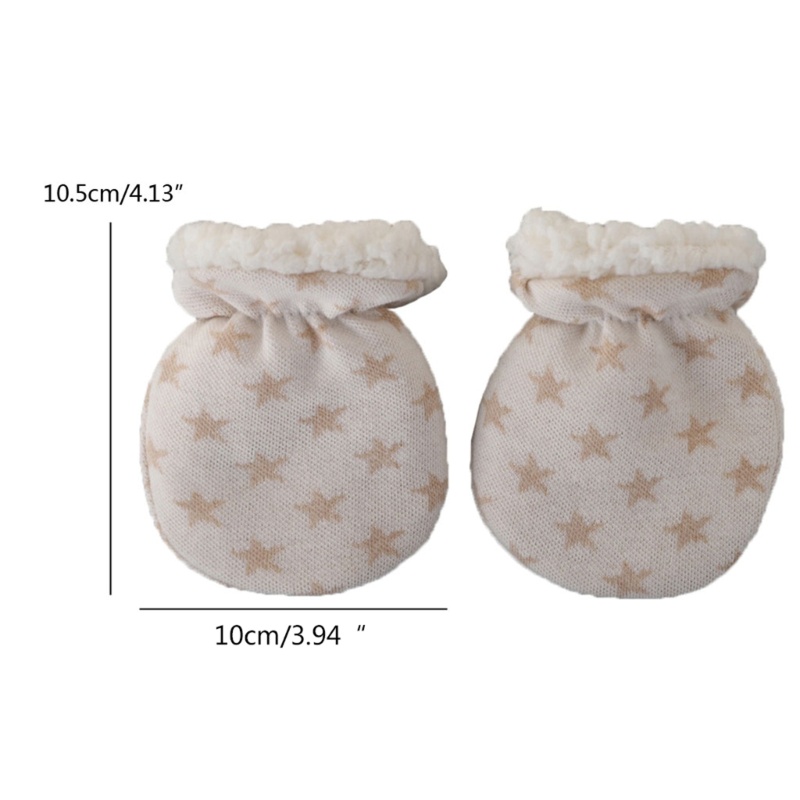 Găng tay chống trầy xước dày dành cho trẻ sơ sinh GODD để bảo vệ mặt bé Cotton Scratch Mit