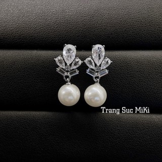 Bông tai dáng thả phong cách sang chảnh Trang sức Miki