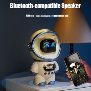 Loa bluetooth Kiêm Đồng Hồ Báo Thức Thông Minh Hình Phi Hành Gia Sáng Tạo