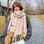 Khăn Quàng Cổ Cheeseley Mùa Đông - Kẻ Sọc Nhiều Màu Tua Rua Dài, Soft Cashmere Thanh Lịch