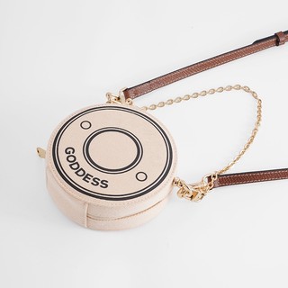 Túi Xách Da Hình Tròn Có Dây Xích Đeo Chéo Vai Đựng Mỹ Phẩm burberry