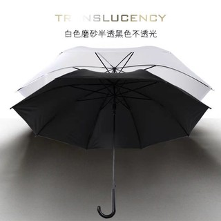 Dù Tay Cầm Dài Trong Suốt Màu Trắng Đen
