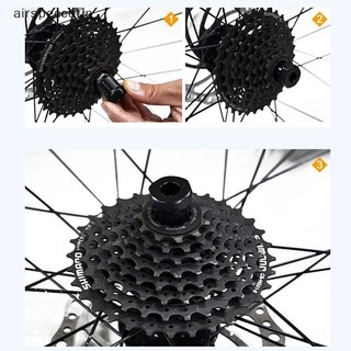 Airspecutin Xe Đạp Cassette Bánh Đà Freewheel Lockring Removering Tool Cho Xe Đạp Dụng Cụ Sửa Chữa EN