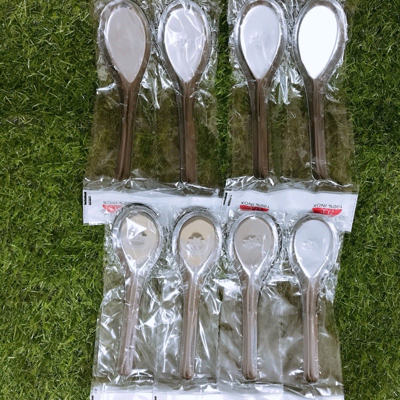 Thìa hoa sen INOX 304 loại đẹp dày dặn INOX 304 SIÊU RẺ [SHOP.MH]