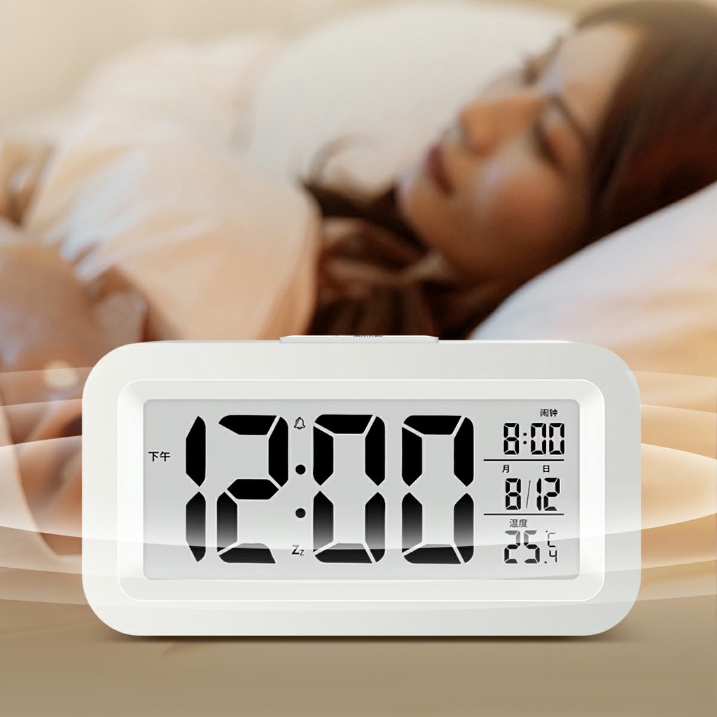 Đồng hồ để bàn decor led mini, đồng hồ báo thức điện tử trang trí thông minh cute, decor bàn học phòng ngủ