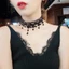 Vòng cổ ren GUSTAVA, Dây chuyền xương đòn ren đen, Vòng cổ ren Gothic thanh lịch gợi cảm