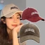 Mũ bóng chày Cotton mềm thêu chữ trơn cho nam nữ Hip Hop có thể điều chỉnh Snapback thông thường Mũ che nắng ngoài trời mới