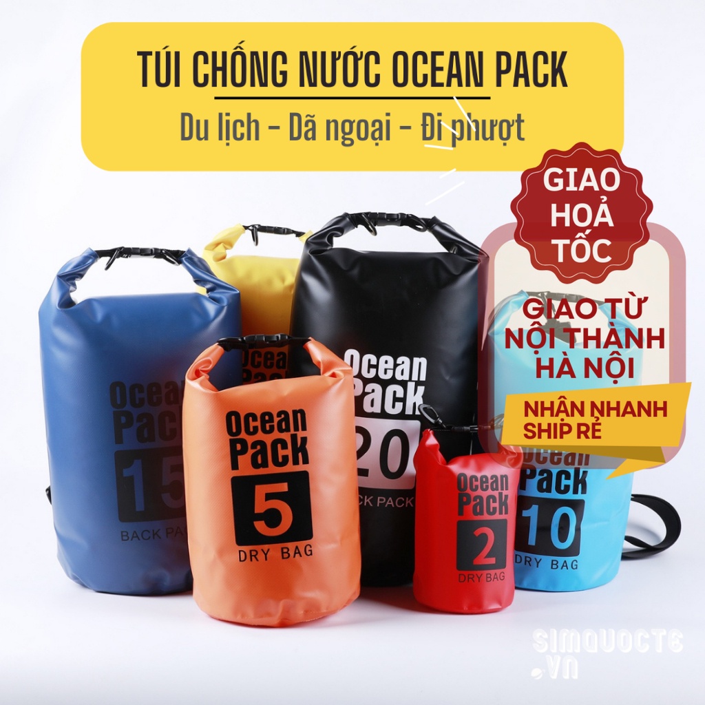  Túi chống nước du lịch Ocean Park cỡ lớn đựng đồ dùng, quần áo Balo Illustration 